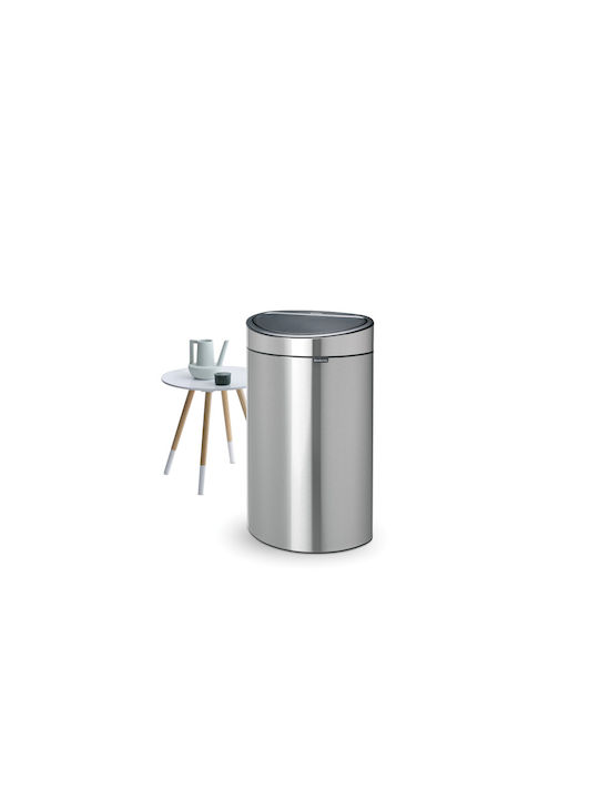 Brabantia NewIcon Stainless Steel Waste Bin 40lt Matt Steel