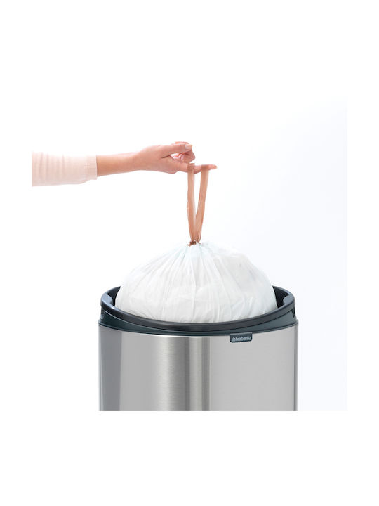 Brabantia NewIcon Stainless Steel Waste Bin 40lt Matt Steel