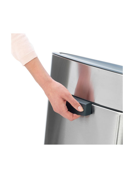 Brabantia NewIcon Stainless Steel Waste Bin 40lt Matt Steel