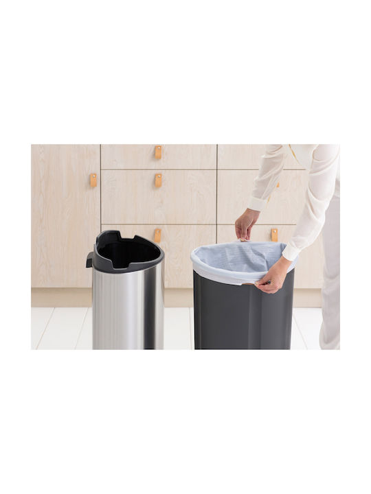 Brabantia NewIcon Stainless Steel Waste Bin 40lt Matt Steel
