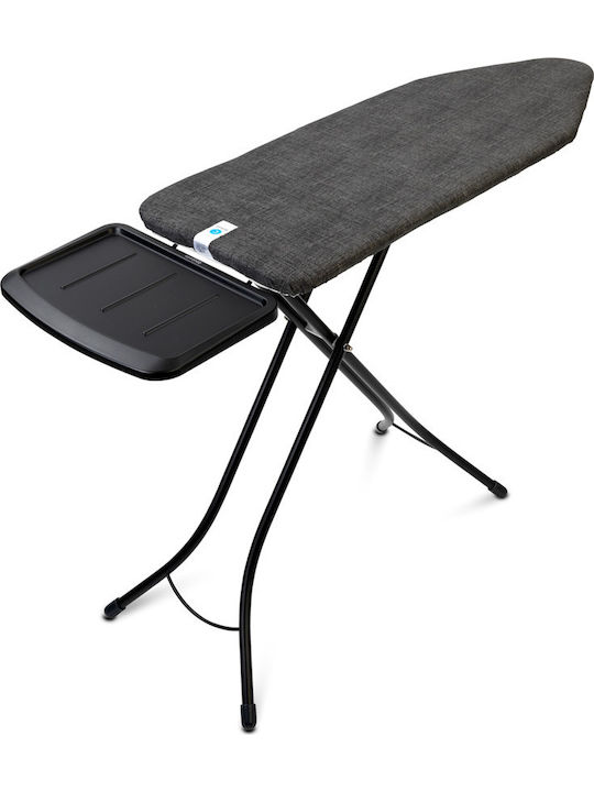 Brabantia C Ironing Board for Steam Iron Foldable Denim Black 124x45x98cm