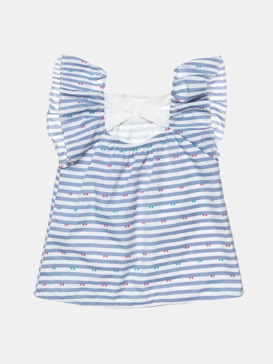 Alouette Kids Dress Striped Sleeveless Blue