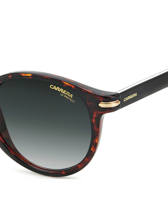 Carrera Unisex Sonnenbrillen mit Brauner Schildkröte Horn umrandetem Rahmen und Gray Verlaufsfarbe Gläser 301/S 086/9K