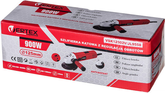 Vertex VKS12502V Τροχός 125mm Ρεύματος 850W με Ρύθμιση Στροφών