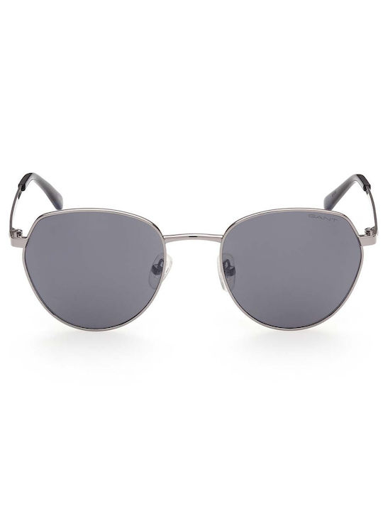 Gant 52mm Ochelari de soare cu Argint Din metal Rame și Gri Lentilă GA7109 08C