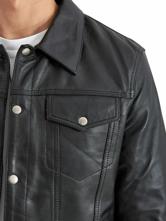 Foxtrot Lederjacke Jacke Schwarz