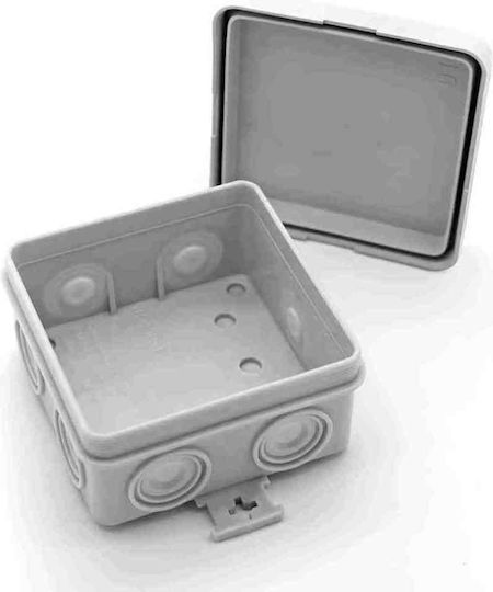 Arli Cutie electrică pentru montaj exterior IP55 75x75x40mm în culoarea Gri