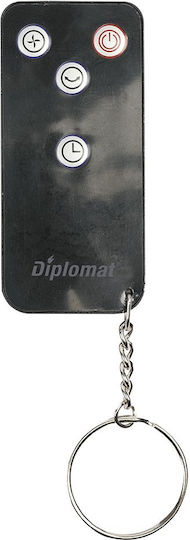 Diplomat DX-555RC Ανεμιστήρας Ορθοστάτης 55W Διαμέτρου 72cm Μαύρος