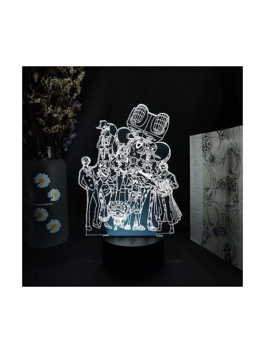 Διακοσμητικό Φωτιστικό One Piece LED 3D Illusion