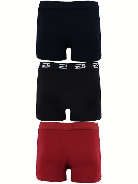 G Secret Men's Boxers Black/Navy/Red 3Pack