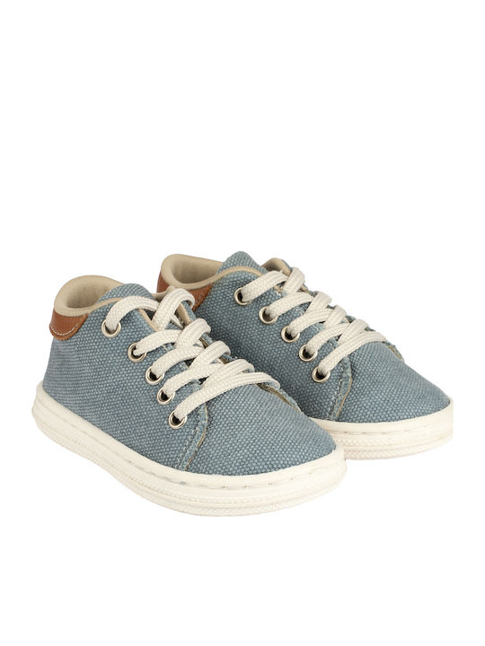 Babywalker Babywalker Christening Shoes for Boys Fabric Sneakers Light Blue