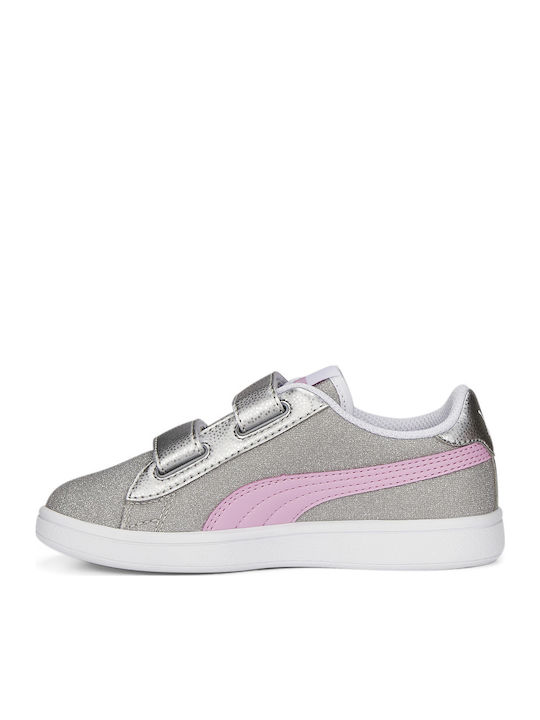 Smash Glitz Glam Παιδικά Sneakers με Σκρατς Ασημί