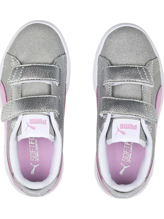Smash Glitz Glam Παιδικά Sneakers με Σκρατς Ασημί