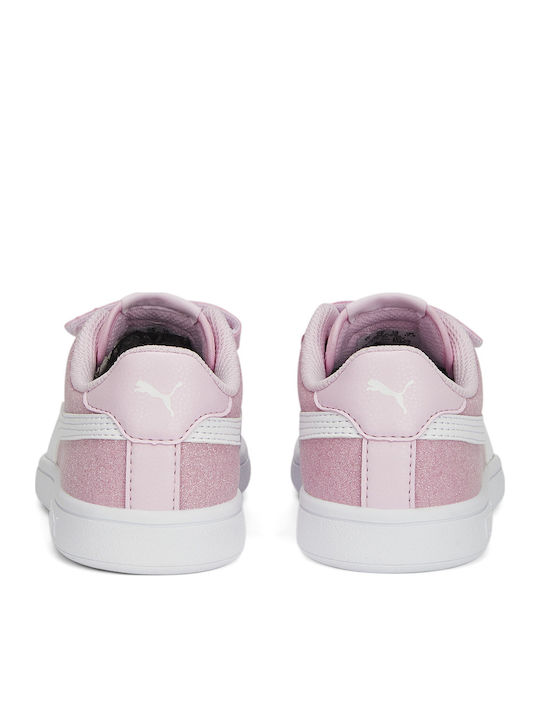Smash Glitz Glam Kids Sneakers with Scratch Pink