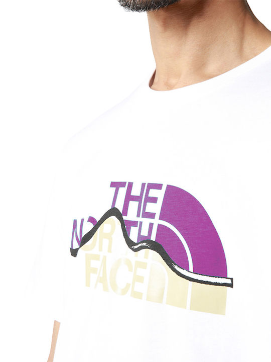 Mountain Line T-shirt Λευκό