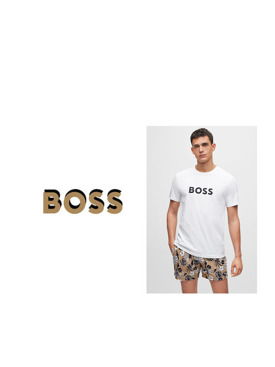 Hugo Boss Мъжка тениска с къс ръкав Бял