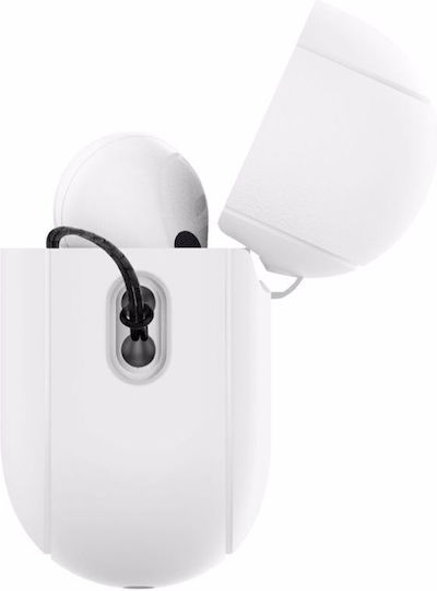 Spigen Fit Hülle Silikon mit Haken White/Grey für Apple AirPods Pro 2