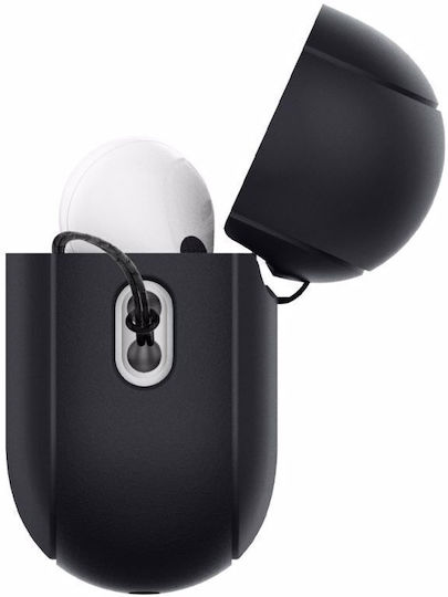 Spigen Fit Case Silicone with Hook Black/Phantom Green for Apple AirPods Pro 2