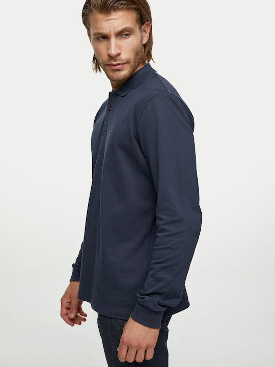 Polo Long Sleeve Blouse Navy Blue