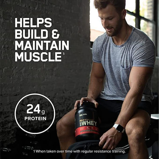Optimum Nutrition Gold Standard 100% Whey Протеин от Суроватъчен Протеин с Вкус Cookies & Cream 908гр
