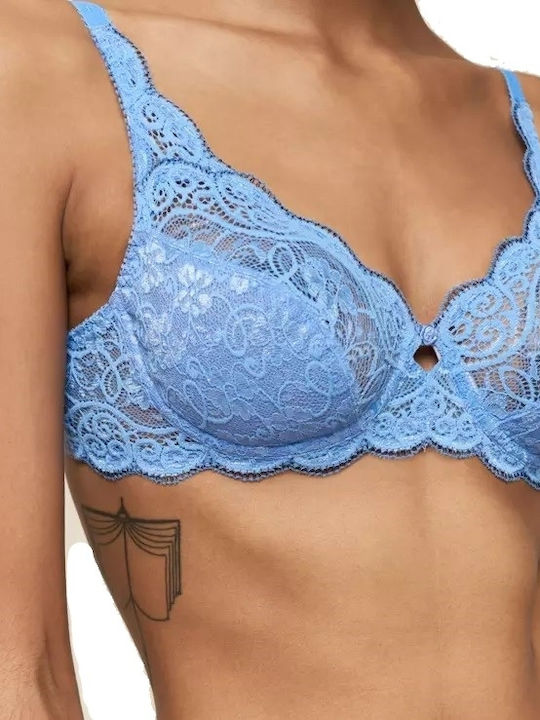 Amourette 300 W X Bra without Padding Underwire Light Blue