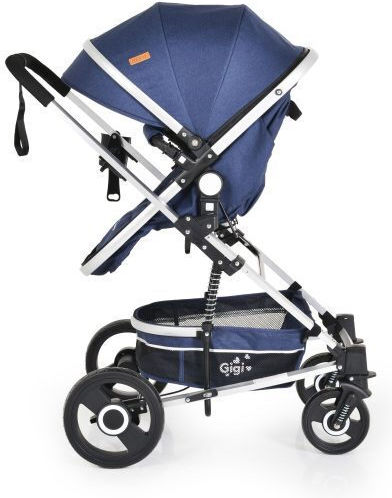 Cangaroo Gigi Καρότσι 2 σε 1 Kατάλληλο για Nεογέννητο Denim 12kg