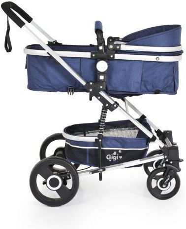 Cangaroo Gigi Καρότσι 2 σε 1 Kατάλληλο για Nεογέννητο Denim 12kg