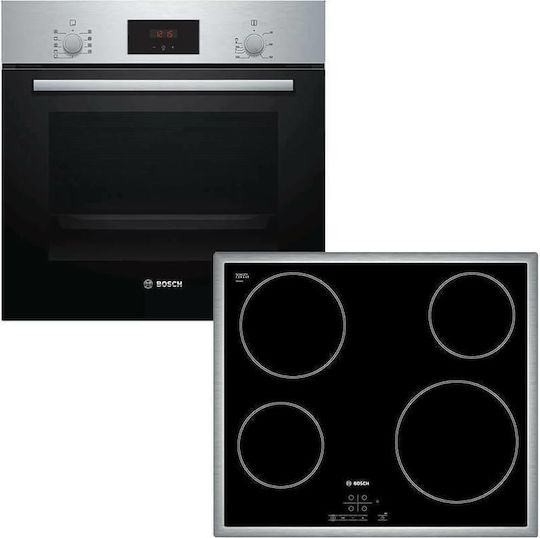 Bosch Φούρνος άνω Πάγκου 66lt με Κεραμικές Εστίες Π59.4εκ. Inox