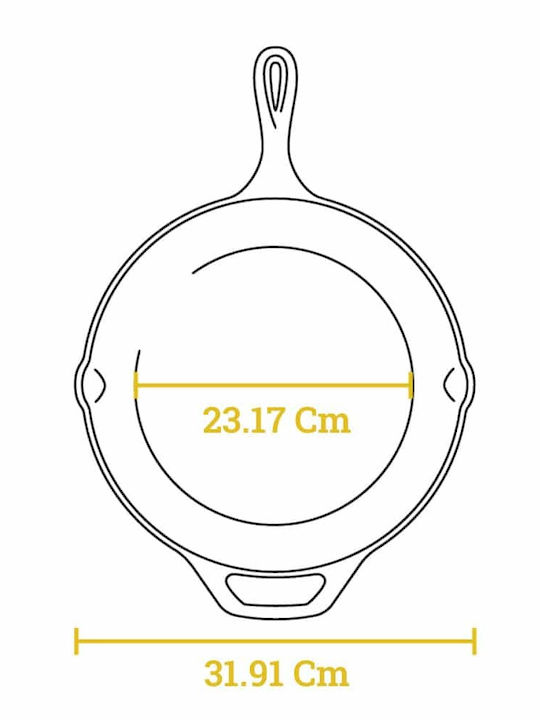 Lodge Pan made of Cast Iron 30.5cm