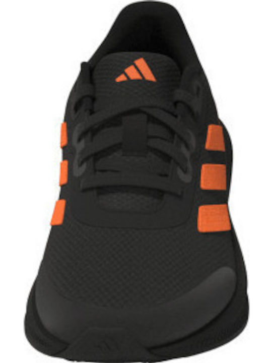 Runfalcon 3.0 K Αθλητικά Παιδικά Παπούτσια Running με Κορδόνια Core Black / Screaming Orange / Solar Gold