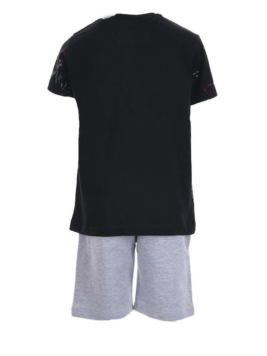 Hashtag Kids Set with Shorts Summer 2pcs Black