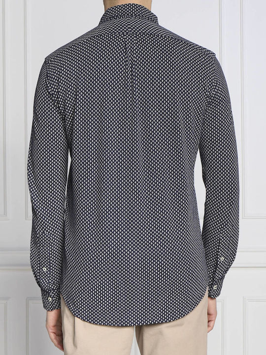 Ralph Lauren Men's Shirt Long Sleeve Cotton Navy Blue