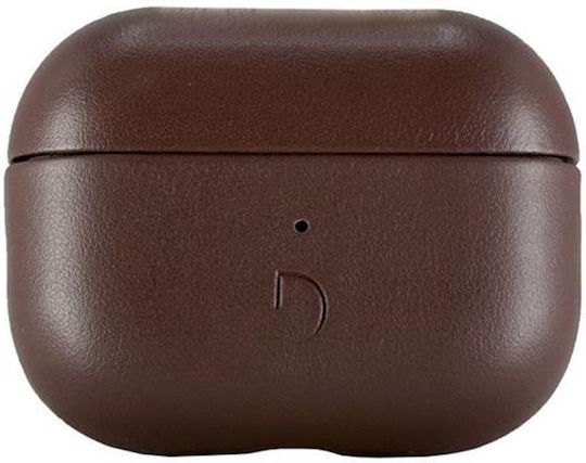 Decoded AirCase Hülle Leder Chocolate Brown für Apple AirPods Pro