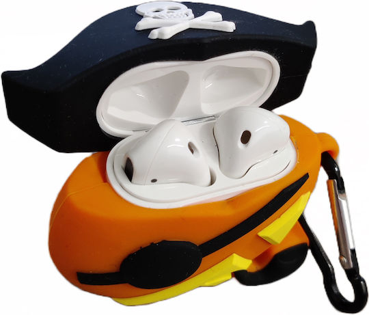 Lykl Θήκη Σιλικόνης Orange Pirate για Apple AirPods
