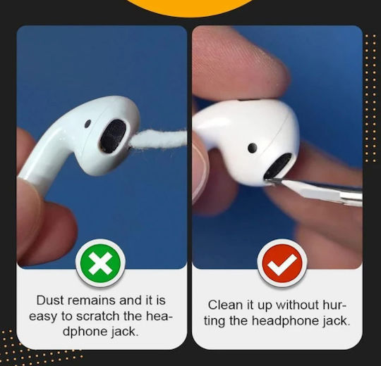 Cleaning Set in White color for Apple AirPods 1 / AirPods 2