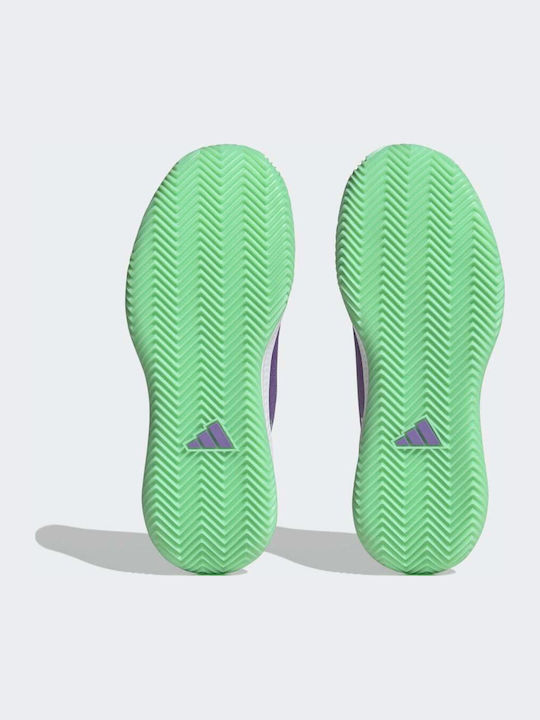 adidas Defiant Speed Ανδρικά Παπούτσια Τένις για Χωμάτινα Γήπεδα Violet Fusion / Silver Metallic / Pulse Mint