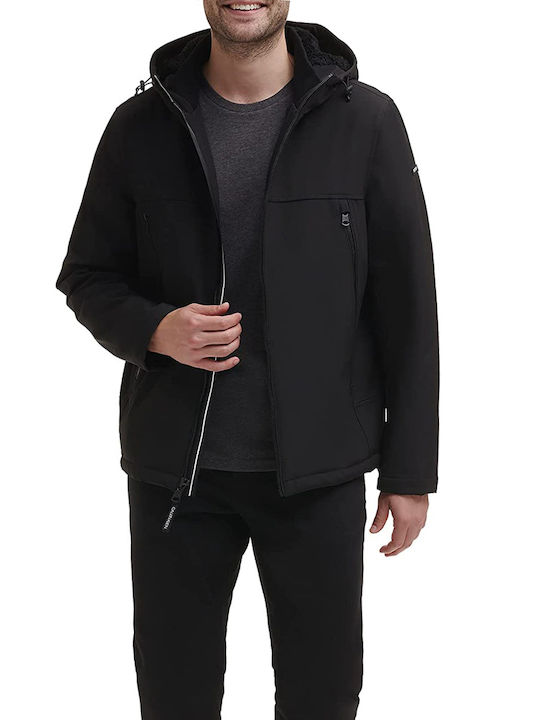 Calvin Klein Herren Winter Jacke Lässig Schwarz