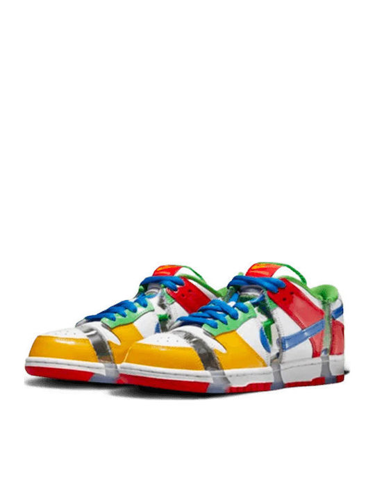 SB Dunk Low Herren Sneakers White / Hyper Royal / Mean Green