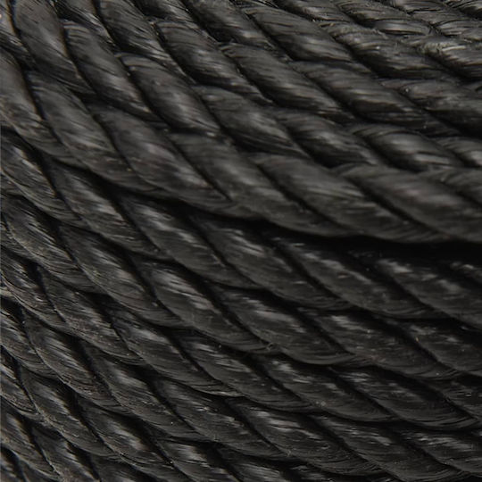 vidaXL Rope with Diameter 10mm and Length 25m Black Working Rope 10mm 25m made of Polypropylene