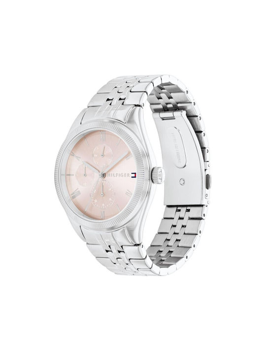 Tommy Hilfiger Uhr mit Silber Metallarmband