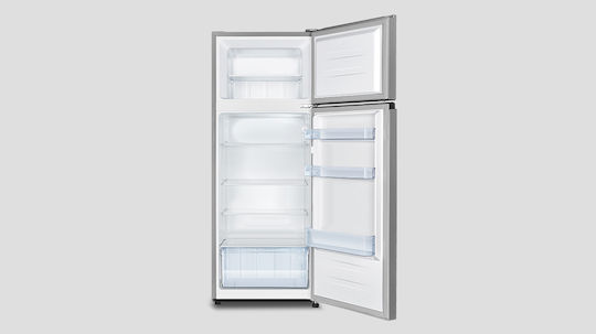 Inventor Ψυγείο Δίπορτο 206lt Υ143.4xΠ55xΒ54.2εκ. Inox DPB144S