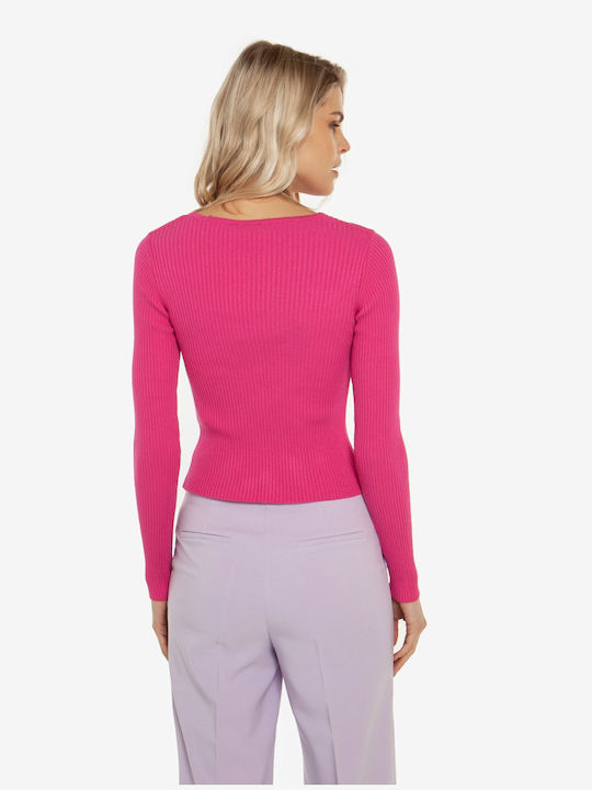 Toi&Moi Damen Bluse Langärmelig Fuchsie