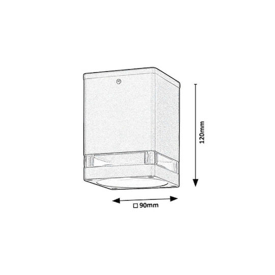 Rabalux Zombor Wall-Mounted Outdoor Spot Light GU10 IP54
