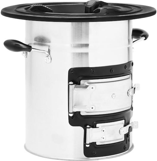 vidaXL Ξυλόσομπα για Camping 51.5x35x30.5εκ.