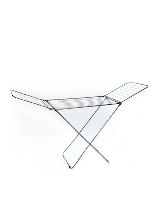 Ankor Aluminum Folding Floor Clothes Drying Rack with Hanging Length 18m