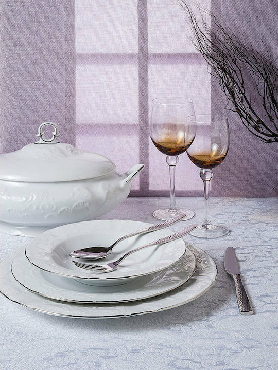 Cryspo Trio Regina Dinnerware Set White