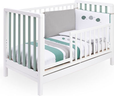 Pali Mini Sponda Astrid Bed Rails made of Wood in White Color 124.5x40cm 1pcs