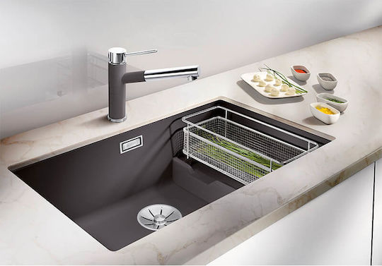Blanco Subline 700-U Level 527171 Unterbau Spüle Links aus Verbundgranulat B73xT46cm Soft White