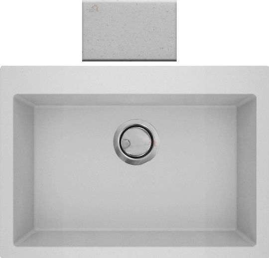 Crown Quadra Q-60 6760 Drop-In Μ60xΠ50cm Bianco Ice Crown Quadra Q-60 6760 Drop-In Μ60xΠ50cm Bianco Ice