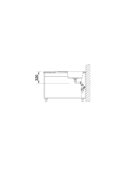 Blanco Metra 9 E 525938 Drop-In Spüle Ecke Links aus Verbundgranulat B83xT83cm Black